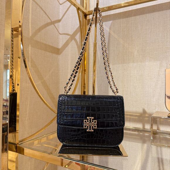 Tory Burch Britten Small Adjustable Shoulder Bag 141029 Black $675 - Picture 1 of 7